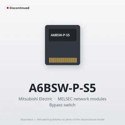 Mitsubishi Electric A6BSW-P-S5 – Mitsubishi MELSEC network modules Option Mitsubishi Electric A6BSW-P-S5 – Mitsubishi MELSEC network modules Option