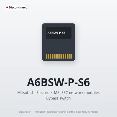 Mitsubishi Electric A6BSW-P-S6 – Mitsubishi MELSEC network modules Option Mitsubishi Electric A6BSW-P-S6 – Mitsubishi MELSEC network modules Option