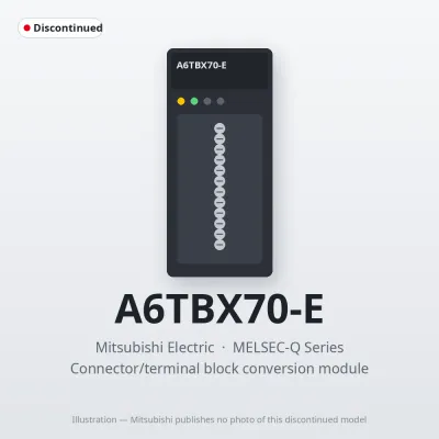 Mitsubishi Electric A6TBX70-E – Mitsubishi MELSEC-Q Series Connector/terminal block conversion module Mitsubishi Electric A6TBX70-E – Mitsubishi MELSEC-Q Series Connector/terminal block conversion module