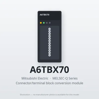 Mitsubishi Electric A6TBX70 – Mitsubishi MELSEC-Q Series Connector/terminal block conversion module