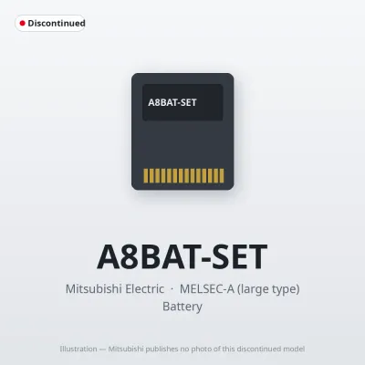 Mitsubishi Electric A8BAT-SET – Mitsubishi MELSEC-A Battery