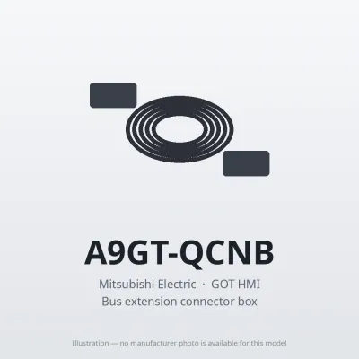 Mitsubishi Electric A9GT-QCNB – Mitsubishi GOT HMI Bus extension connector box Mitsubishi Electric A9GT-QCNB – Mitsubishi GOT HMI Bus extension connector box