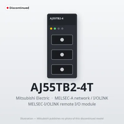 Mitsubishi Electric AJ55TB2-4T – Mitsubishi MELSEC-I/OLINK remote I/O module Mitsubishi Electric AJ55TB2-4T – Mitsubishi MELSEC-I/OLINK remote I/O module