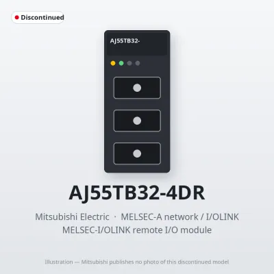 Mitsubishi Electric AJ55TB32-4DR – Mitsubishi MELSEC-I/OLINK remote I/O module Mitsubishi Electric AJ55TB32-4DR – Mitsubishi MELSEC-I/OLINK remote I/O module