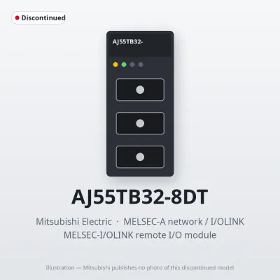 Mitsubishi Electric AJ55TB32-8DT – Mitsubishi MELSEC-I/OLINK remote I/O module Mitsubishi Electric AJ55TB32-8DT – Mitsubishi MELSEC-I/OLINK remote I/O module