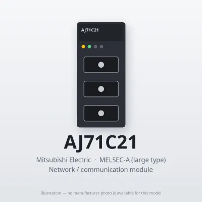 Mitsubishi Electric AJ71C21 – Mitsubishi MELSEC-A Network / communication module Mitsubishi Electric AJ71C21 – Mitsubishi MELSEC-A Network / communication module