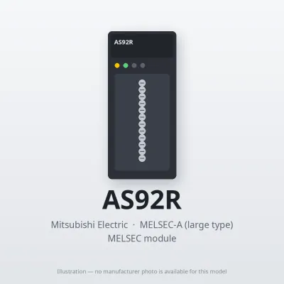 Mitsubishi Electric AS92R – Mitsubishi MELSEC-A Module Mitsubishi Electric AS92R – Mitsubishi MELSEC-A Module