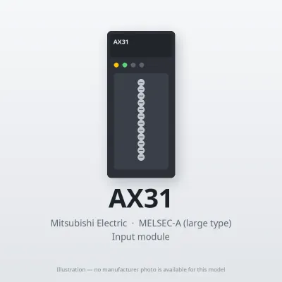 Mitsubishi Electric AX31 – Mitsubishi MELSEC-A Input module Mitsubishi Electric AX31 – Mitsubishi MELSEC-A Input module