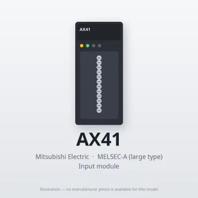 Mitsubishi Electric AX41 – Mitsubishi MELSEC-A Input module Mitsubishi Electric AX41 – Mitsubishi MELSEC-A Input module