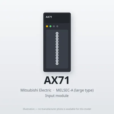 Mitsubishi Electric AX71 – Mitsubishi MELSEC-A Input module Mitsubishi Electric AX71 – Mitsubishi MELSEC-A Input module