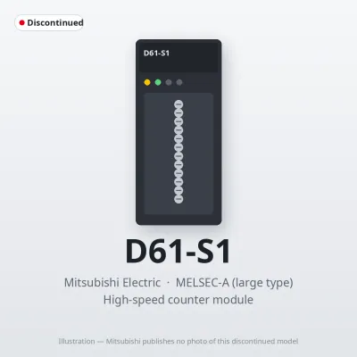 Mitsubishi Electric D61-S1 – Mitsubishi MELSEC-A High-speed counter module