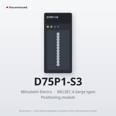 Mitsubishi Electric D75P1-S3 – Mitsubishi MELSEC-A Positioning module