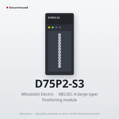 Mitsubishi Electric D75P2-S3 – Mitsubishi MELSEC-A Positioning module