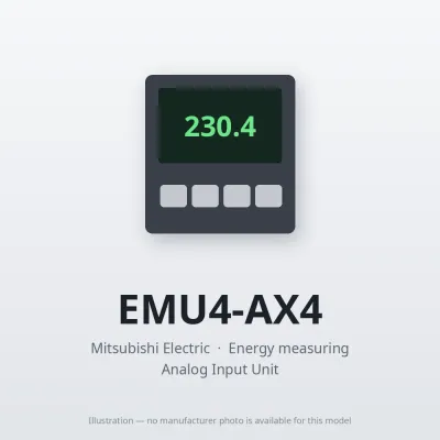 Mitsubishi Electric EMU4-AX4 – Mitsubishi Energy measuring EcoMonitorPlus Mitsubishi Electric EMU4-AX4 – Mitsubishi Energy measuring EcoMonitorPlus