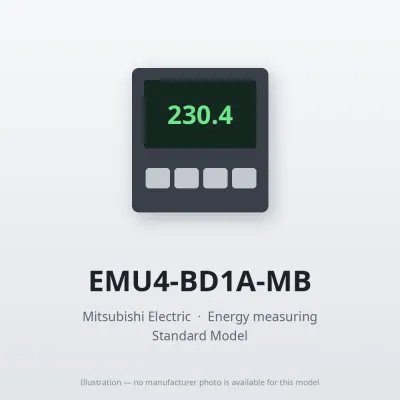 Mitsubishi Electric EMU4-BD1A-MB – Mitsubishi Energy measuring EcoMonitorLight Mitsubishi Electric EMU4-BD1A-MB – Mitsubishi Energy measuring EcoMonitorLight