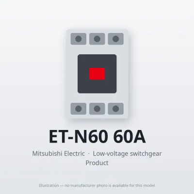 Mitsubishi Electric ET-N60 60A – Mitsubishi Low-voltage switchgear Related Equipment Mitsubishi Electric ET-N60 60A – Mitsubishi Low-voltage switchgear Related Equipment