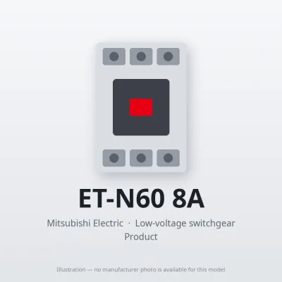 Mitsubishi Electric ET-N60 8A – Mitsubishi Low-voltage switchgear Related Equipment Mitsubishi Electric ET-N60 8A – Mitsubishi Low-voltage switchgear Related Equipment