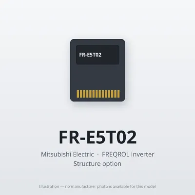 Mitsubishi Electric FR-E5T02 – Mitsubishi FREQROL inverter Structure option Mitsubishi Electric FR-E5T02 – Mitsubishi FREQROL inverter Structure option