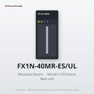 FX1N-40MR-ES/UL Mitsubishi MELSEC-F (FX) Series Main unit