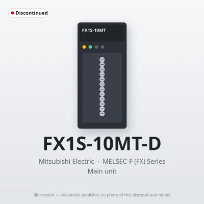 Mitsubishi Electric FX1S-10MT-D – Mitsubishi MELSEC-F (FX) Series Main unit Mitsubishi Electric FX1S-10MT-D – Mitsubishi MELSEC-F (FX) Series Main unit