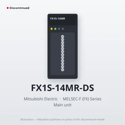 Mitsubishi Electric FX1S-14MR-DS – Mitsubishi MELSEC-F (FX) Series Main unit Mitsubishi Electric FX1S-14MR-DS – Mitsubishi MELSEC-F (FX) Series Main unit