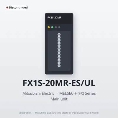 Mitsubishi Electric FX1S-20MR-ES/UL – Mitsubishi MELSEC-F (FX) Series Main unit Mitsubishi Electric FX1S-20MR-ES/UL – Mitsubishi MELSEC-F (FX) Series Main unit