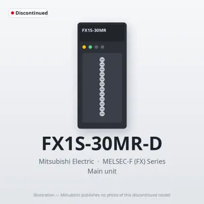 Mitsubishi Electric FX1S-30MR-D – Mitsubishi MELSEC-F (FX) Series Main unit Mitsubishi Electric FX1S-30MR-D – Mitsubishi MELSEC-F (FX) Series Main unit
