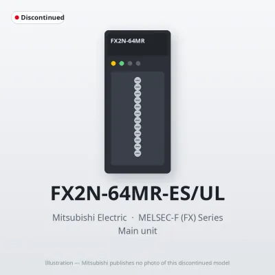 FX2N-64MR-ES/UL Mitsubishi MELSEC-F (FX) Series Main unit