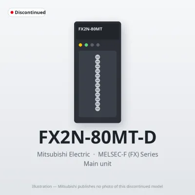 FX2N-80MT-D Mitsubishi MELSEC-F (FX) Series Main unit