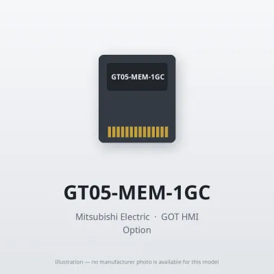 Mitsubishi Electric GT05-MEM-1GC – Mitsubishi GOT HMI Option Mitsubishi Electric GT05-MEM-1GC – Mitsubishi GOT HMI Option