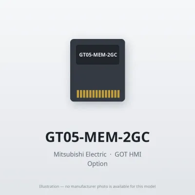Mitsubishi Electric GT05-MEM-2GC – Mitsubishi GOT HMI Option Mitsubishi Electric GT05-MEM-2GC – Mitsubishi GOT HMI Option