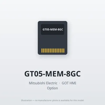 Mitsubishi Electric GT05-MEM-8GC – Mitsubishi GOT HMI Option Mitsubishi Electric GT05-MEM-8GC – Mitsubishi GOT HMI Option