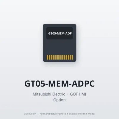 Mitsubishi Electric GT05-MEM-ADPC – Mitsubishi GOT HMI Option Mitsubishi Electric GT05-MEM-ADPC – Mitsubishi GOT HMI Option