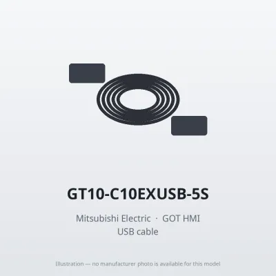 Mitsubishi Electric GT10-C10EXUSB-5S – Mitsubishi GOT HMI USB cable Mitsubishi Electric GT10-C10EXUSB-5S – Mitsubishi GOT HMI USB cable