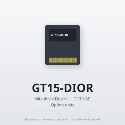 Mitsubishi Electric GT15-DIOR – Mitsubishi GOT HMI Option unit Mitsubishi Electric GT15-DIOR – Mitsubishi GOT HMI Option unit
