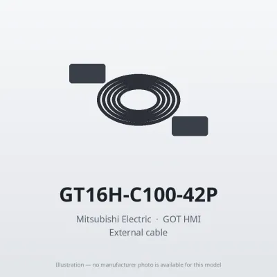 Mitsubishi Electric GT16H-C100-42P – Mitsubishi GOT HMI External cable Mitsubishi Electric GT16H-C100-42P – Mitsubishi GOT HMI External cable