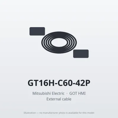 Mitsubishi Electric GT16H-C60-42P – Mitsubishi GOT HMI External cable Mitsubishi Electric GT16H-C60-42P – Mitsubishi GOT HMI External cable