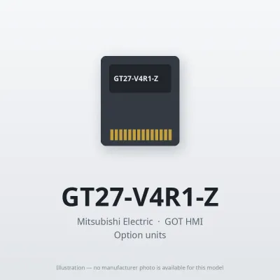 Mitsubishi Electric GT27-V4R1-Z – Mitsubishi GOT HMI Option unit Mitsubishi Electric GT27-V4R1-Z – Mitsubishi GOT HMI Option unit