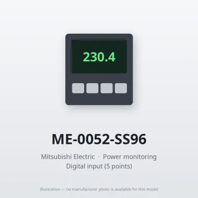 Mitsubishi Electric ME-0052-SS96 – Mitsubishi Power monitoring Digital output (2 points) Mitsubishi Electric ME-0052-SS96 – Mitsubishi Power monitoring Digital output (2 points)