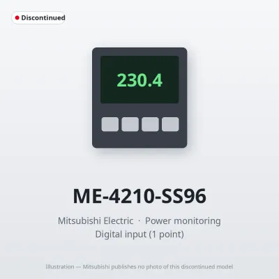 Mitsubishi Electric ME-4210-SS96 – Mitsubishi Power monitoring Analog output (4 circuits) Pulse/Alarm output (2 points) Mitsubishi Electric ME-4210-SS96 – Mitsubishi Power monitoring Analog output (4 circuits) Pulse/Alarm output (2 points)