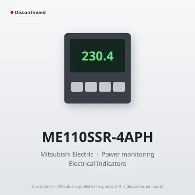 Mitsubishi Electric ME110SSR-4APH – Mitsubishi Power monitoring Analog output (4 circuits) Pulse output (1 point) Alarm output (1 point) Mitsubishi Electric ME110SSR-4APH – Mitsubishi Power monitoring Analog output (4 circuits) Pulse output (1 point) Alarm output (1 point)