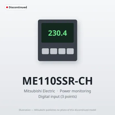 Mitsubishi Electric ME110SSR-CH – Mitsubishi Power monitoring Alarm output (1 point) Mitsubishi Electric ME110SSR-CH – Mitsubishi Power monitoring Alarm output (1 point)