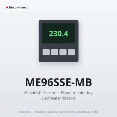 Mitsubishi Electric ME96SSE-MB – Mitsubishi Power monitoring MODBUS RTU Mitsubishi Electric ME96SSE-MB – Mitsubishi Power monitoring MODBUS RTU