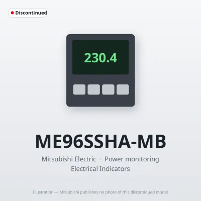 Mitsubishi Electric ME96SSHA-MB – Mitsubishi Power monitoring MODBUS RTU Mitsubishi Electric ME96SSHA-MB – Mitsubishi Power monitoring MODBUS RTU
