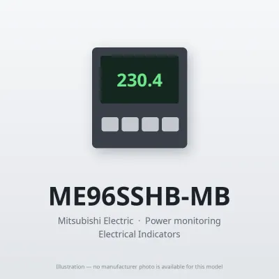 Mitsubishi Electric ME96SSHB-MB – Mitsubishi Power monitoring MODBUS RTU Mitsubishi Electric ME96SSHB-MB – Mitsubishi Power monitoring MODBUS RTU