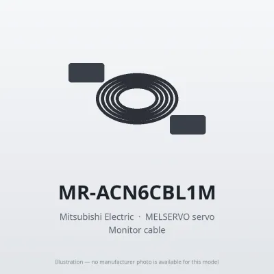 Mitsubishi Electric MR-ACN6CBL1M – Mitsubishi MELSERVO servo Monitor cable Mitsubishi Electric MR-ACN6CBL1M – Mitsubishi MELSERVO servo Monitor cable
