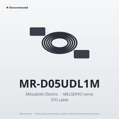 Mitsubishi Electric MR-D05UDL1M – Mitsubishi MELSERVO servo STO cable Mitsubishi Electric MR-D05UDL1M – Mitsubishi MELSERVO servo STO cable