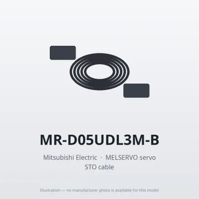 Mitsubishi Electric MR-D05UDL3M-B – Mitsubishi MELSERVO servo STO cable Mitsubishi Electric MR-D05UDL3M-B – Mitsubishi MELSERVO servo STO cable