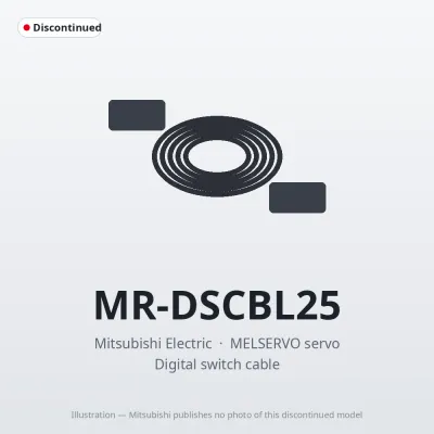Mitsubishi Electric MR-DSCBL25 – Mitsubishi MELSERVO servo Digital switch cable Mitsubishi Electric MR-DSCBL25 – Mitsubishi MELSERVO servo Digital switch cable