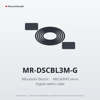 Mitsubishi Electric MR-DSCBL3M-G – Mitsubishi MELSERVO servo Digital switch cable Mitsubishi Electric MR-DSCBL3M-G – Mitsubishi MELSERVO servo Digital switch cable